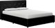 dhp furniture® Dakota Black Full Upholstered Panel Bed with Storage Drawers-0