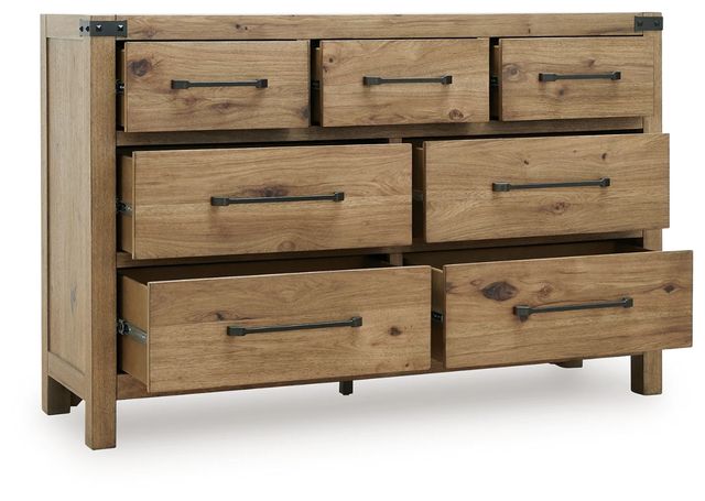 Signature Design by Ashley® Ridgester Light Brown Dresser-1