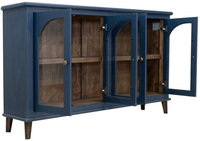 International Furniture Direct Genova Dark Blue Console-3