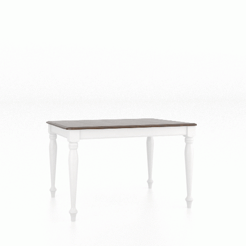 Canadel Customizable Gourmet 48" VA Turnip Foot Dining Table -2