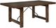 TEI Rustic Lodge Distressed Brown Fixed Top Dining Leg Table-0