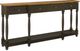 Hammary® Hidden Treasures Brown Drawer Console with Black Base-0