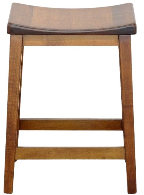 Archbold Furniture Customizable Amish Essentials Adam Saddle Counter Stool-1