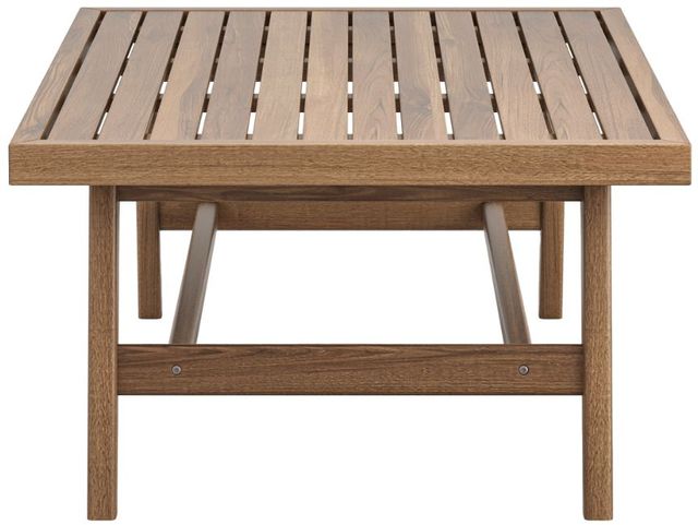 New Classic® Home Furnishings Ashton Brown Acacia Outdoor Patio Coffee Table-3