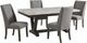 Elements International Everdeen 5-Piece Gray/White Dining Set-0