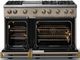 Viking® 5 Series 48" Nantucket Pro Style Gas (LP) Range with Brushed Brass Trim-1