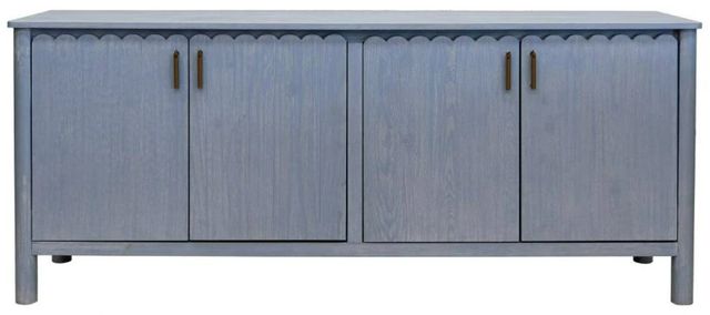 International Furniture Direct Jazmine Vintage Blue Console-2