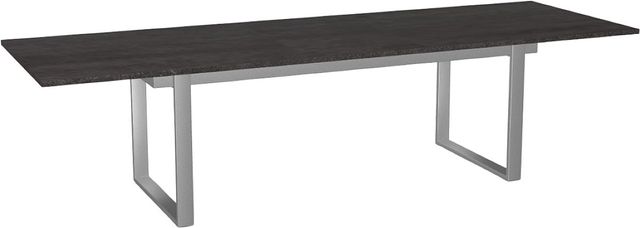Amisco Customizable Burton 120" Rectangular Extendable Table with 1" Thermo Fused Laminate Top and 1 Leaf-1