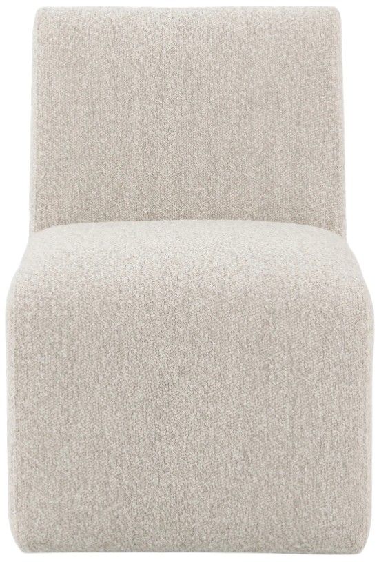 Classic Home Brighton Coastal Sand Upholstered Dining Chair-2