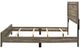 Bernards Louis Taupe Full Panel Bed-4
