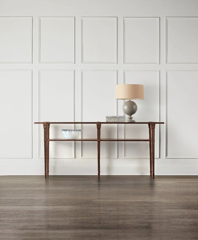 Hooker® Furniture Commerce and Market Skinny Dark Wood Console Table-1