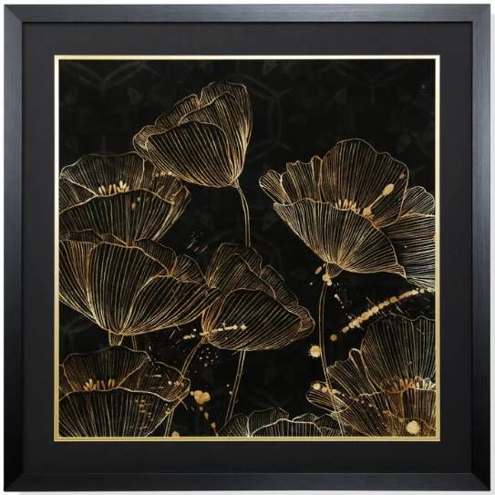 Stylecraft Black/Gold Wall Art-0