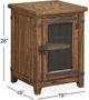 Magnussen Home® Chesterfield Farmhouse Timber Chairside End Table-2