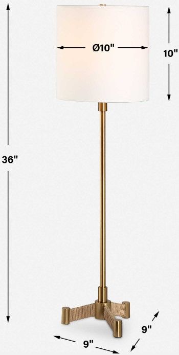 Uttermost® Lautoka Brass Buffet Lamp-2