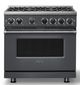 Viking® 7 Series 36" Cast Black Pro Style Liquid Propane Gas Range-0