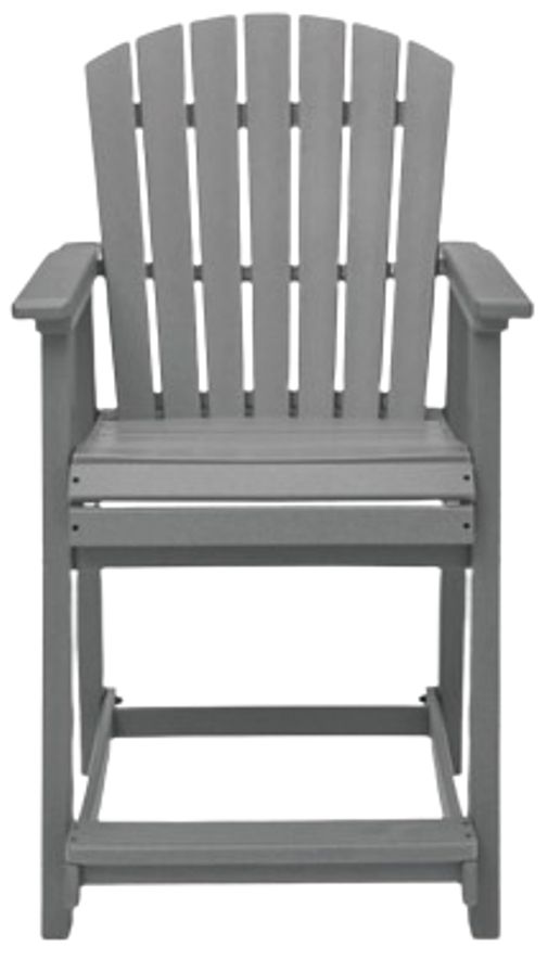 Signature Design by Ashley® Ross Cove 2-Piece Dark Gray Aluminum/Plastic Outdoor Bar Stool-3