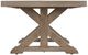 Signature Design by Ashley® Beachcroft Beige Outdoor Wood Cocktail Table-1
