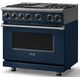 Viking® 7 Series 36" Slate Blue Pro Style Dual Fuel Range with 12" Reversible Griddle-3