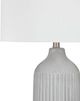 Bassett Mirror Dorchester Gray/White Table Lamp-1
