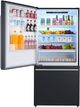 FORNO® Milano Espresso 31" 17.2 Cu. Ft. Black Counter Depth Bottom Freezer Refrigerator-2