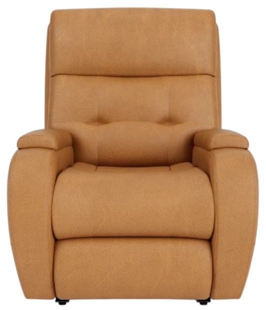 Flexsteel® Customizable Strait Leather Power Recliner with Power Headrest-3