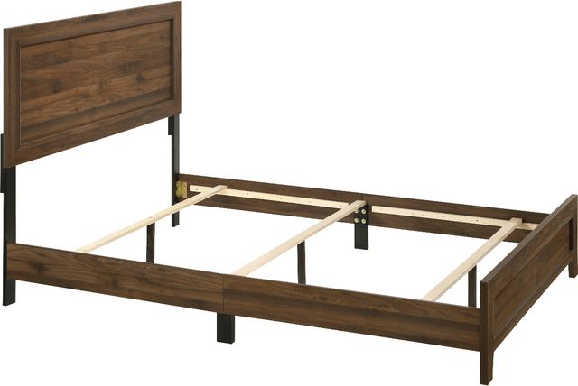 Crown Mark Millie Brown Cherry Queen Panel Bed-3