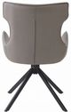 ACME Furniture Damita 2-Piece Black/Camel Leather Swivel Side Chair Set-5