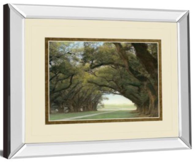 Classy Art Alley of the Oaks by William Guion Mirror Framed Wall Art-1