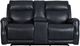 Liberty Furniture Clinton Carmel Slate Leather Power Reclining Loveseat with Power Headrest and Power Lumbar-2