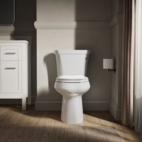 KOHLER® Highline® White 2-Piece 30" Elongated Right-Hand Trip Toilet, 1.0 Gpf-3