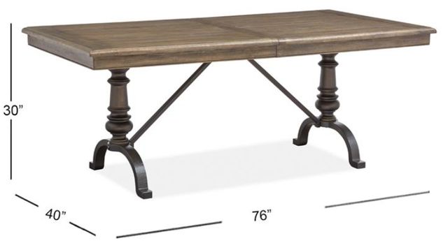 Magnussen Home® Roxbury Manor Homestead Brown 76" Rectangular Dining Table-2