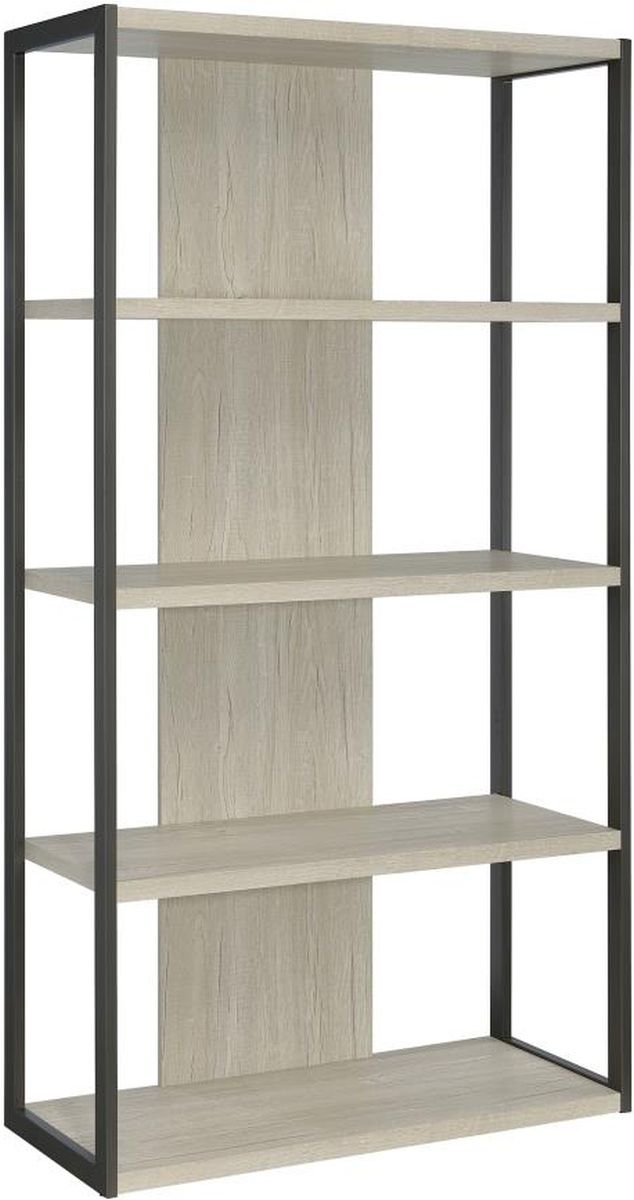 Coaster® Loomis Whitewashed Grey Bookcase