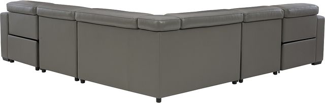 Signature Design by Ashley® Texline 6-Piece Gray Power Reclining Sectional-2