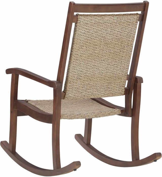 Signature Design by Ashley® Emani Brown/Natural Rocking Chair-3
