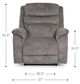 La-Z-Boy® Rosewood Mushroom Power Rocking Recliner with Headrest-4