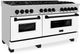 ZLINE Autograph Edition 60" Satin Stainless Steel Pro Style Dual Fuel Range with White Matte Door-1