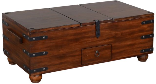Sunny Designs™ Santa Fe Dark Chocolate Trunk Coffee Table-0