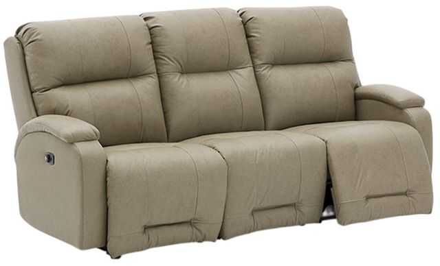 Best® Home Furnishings Customizable Maverly Leather Power Tilt Headrest Space Saver Sofa-2