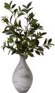 D&W Silks Artificial Bay Leaf Branch 25"-0