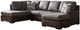 Signature Design by Ashley® Castille Way 2-Piece Fossil Left Arm Facing Sectional and Chaise-0