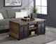 ACME Furniture Nineel Black/Rustic Oak Coffee Table-4