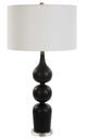 Uttermost® Caviar Matte Black Glaze Table Lamp-4