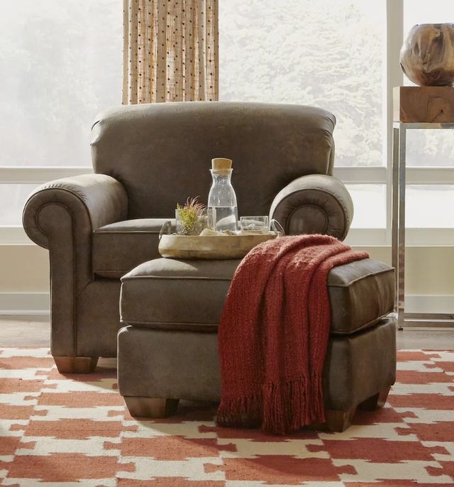 Flexsteel® Customizable Main Street Ottoman-1