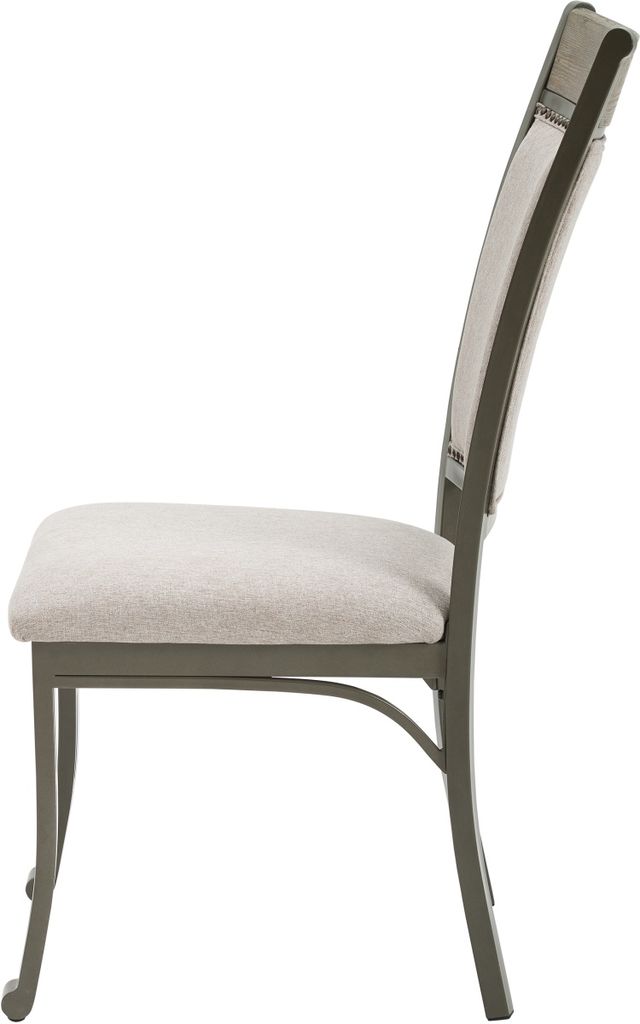 Powell® Franklin 2-Piece Gray/Pewter Dining Side Chair Set-4