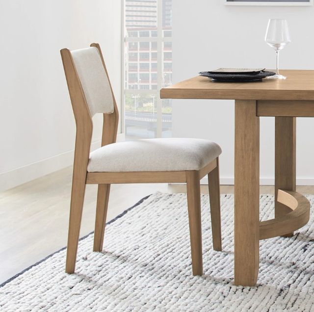 Flexsteel® Normandy 2-Piece Driftwood Upholstered Dining Side Chair Set-1