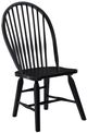 Steve Silver Co. Sommerset 7-Piece Black/Natural Oak Windsor Dining Table Set-5