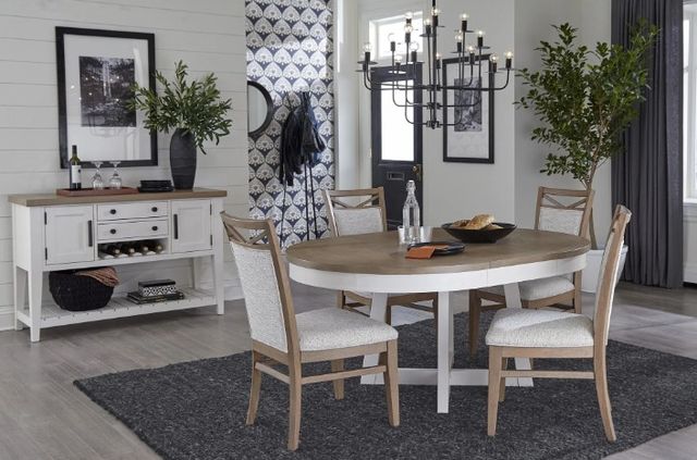 Parker House® Americana Modern Weathered Natural Extendable Dining Table with Cotton Base-2