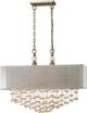 Uttermost by Carolyn Kinder Santina Beige 2 Light Shade Pendant-0