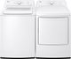 LG White Top Load Washer & Electric Dryer Laundry Pair-0