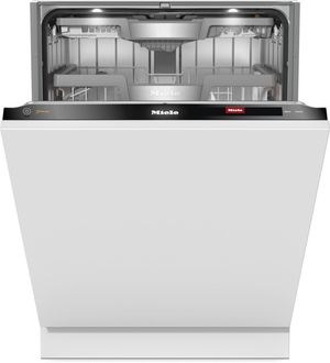 Front view of the Miele 24" Panel Ready Top Control Built In Dishwasher